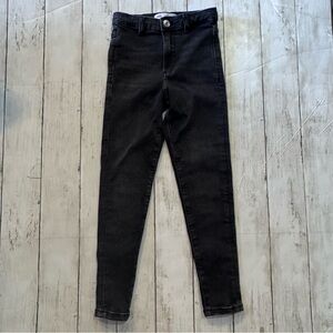Zara Kids Black Skinny Jeans Size 8 Stretch Denim Classic